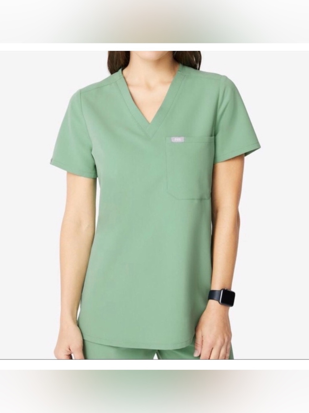 Figs Jade Catarina Scrub Top XS